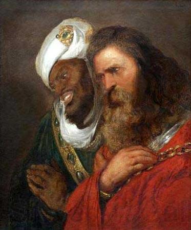 Jan lievens Saladin and Guy de Lusignan France oil painting art